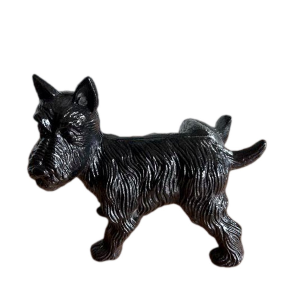Cast Iron Scottie Dog Naughty Scottish Terrier Lifting Leg Door Stop
